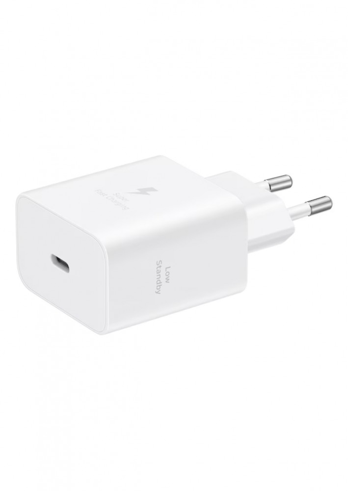 Samsung hálózati adapter kábellel,45W PD USB-C, fehér