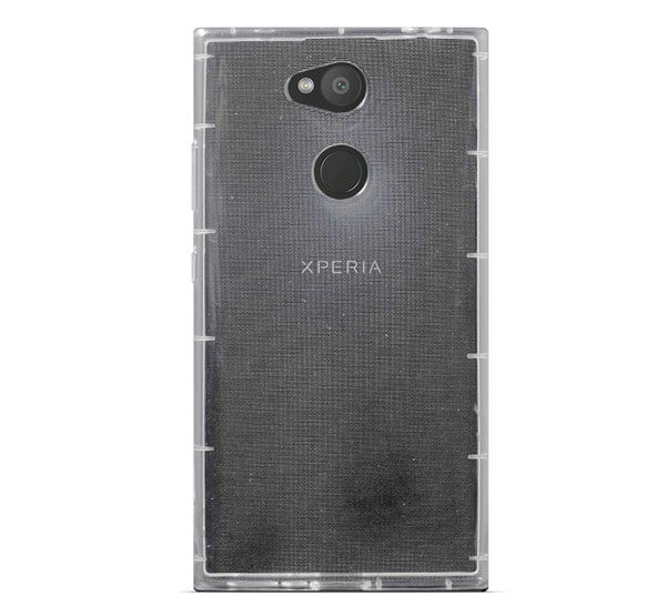 Szilikon telefonvédő (közepesen ütésálló, légpárnás keret) ÁTLÁTSZÓ [Sony Xperia L2 (H4311)]