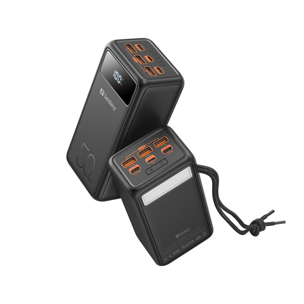 SANDBERG Hordozható akkumulátor Powerbank USB-C PD 130W 50000 SANDBERG Hordozható akkumulátor Powerbank USB-C PD 130W 50000
