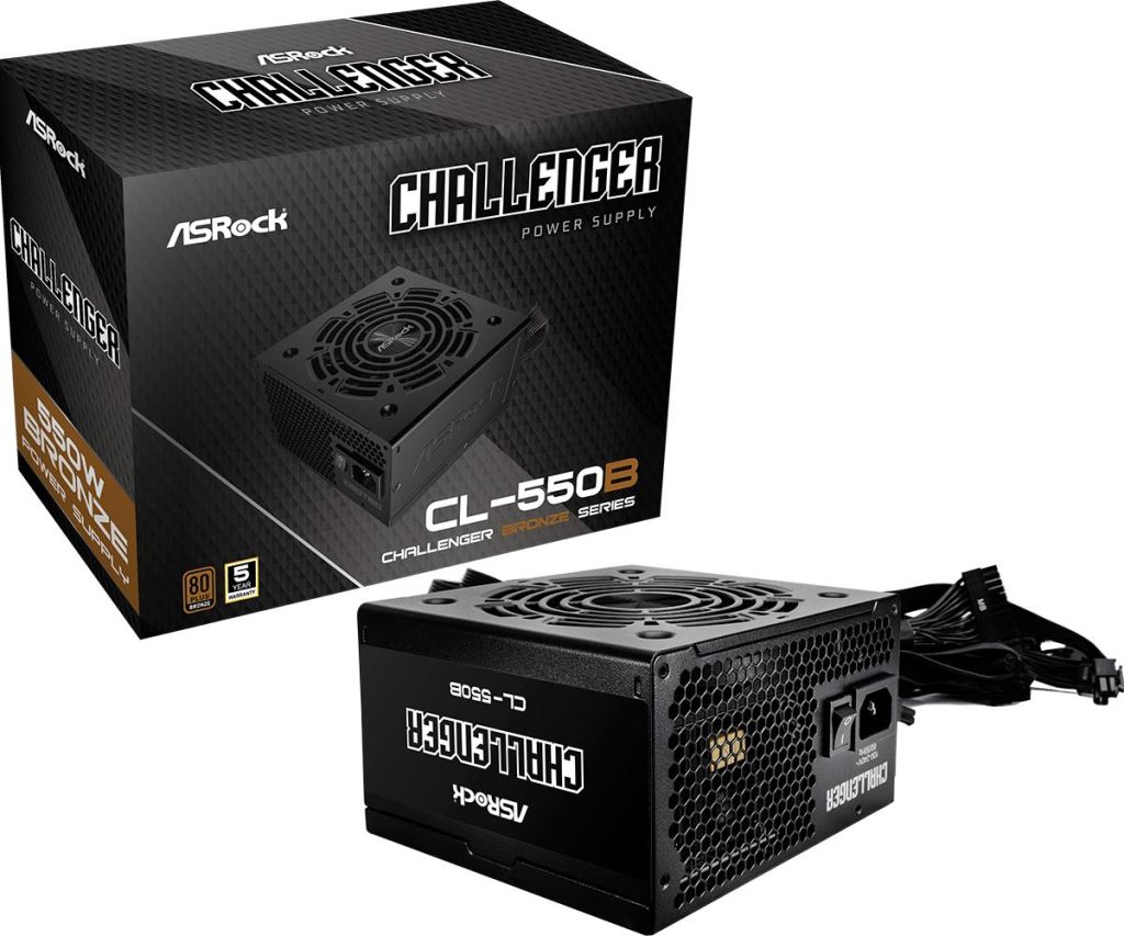 ASRock Challenger CL-550B 550W tápegység (90-UXC055-BNEAAA)