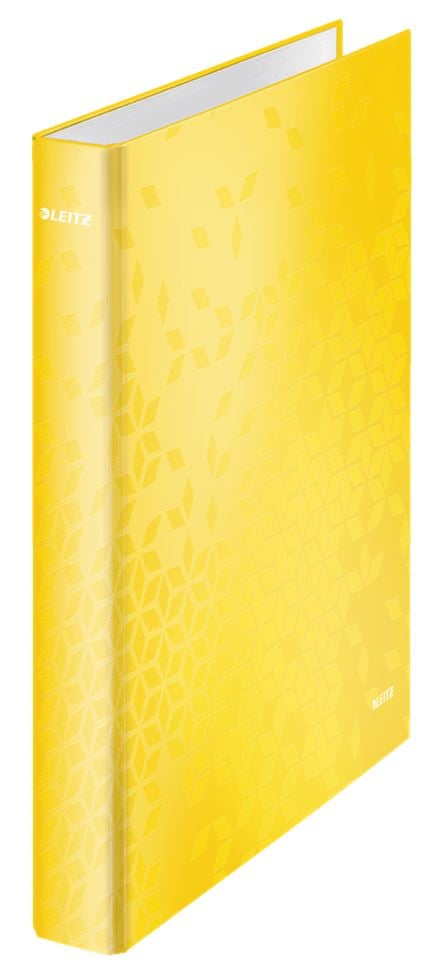 Leitz WOW laminált gyűrűskönyv sárga (42410016)