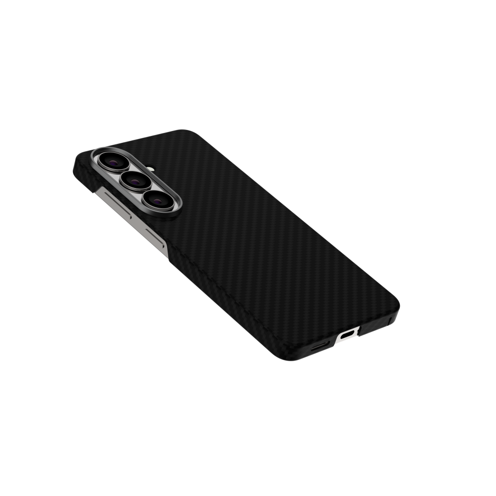 Aramid mágneses karbon tok, Samsung S26 Plus,  Fekete