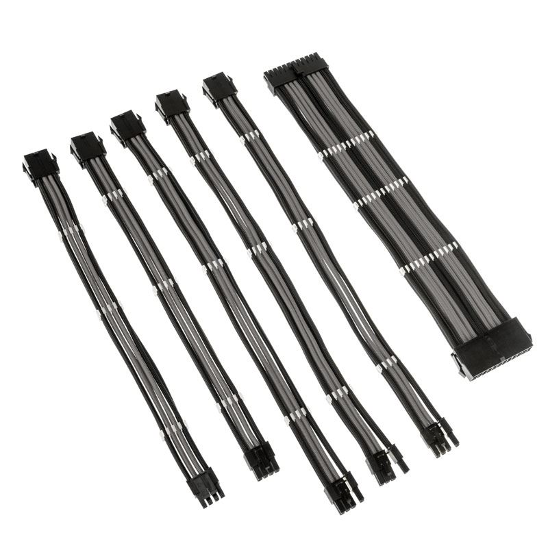 Kolink Core Adept Braided kábel hosszabbító szett fekete-szürke Kolink Core Adept Braided kábel hosszabbító szett fekete-szürke