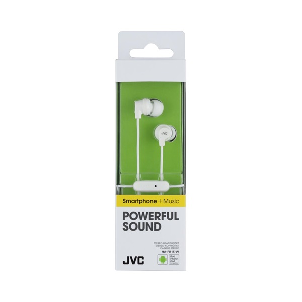 JVC HA-FR15W mikrofonos fehér fülhallgató JVC HA-FR15W mikrofonos fehér fülhallgató