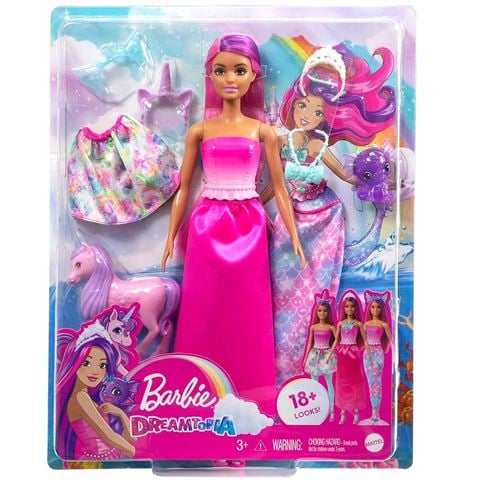 Mattel Barbie Fairytale: átváltozó sellőbaba (2023) kiegészítőkkel (HLC28)