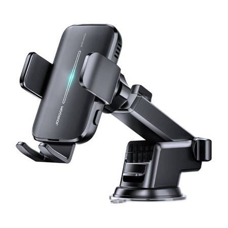 JOYROOM JR-ZS245 szélvédőre helyezhető autós tartó Qi töltő funkcióval fekete JOYROOM JR-ZS245 szélvédőre helyezhető autós tartó Qi töltő funkcióval fekete