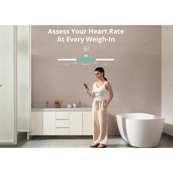 ANKER EUFY T9149111 Smart Scale P2 Pro  WiFi-s  Bluetooth-os Vízálló  fekete  Okosmérleg ANKER EUFY T9149111 Smart Scale P2 Pro  WiFi-s  Bluetooth-os Vízálló  fekete  Okosmérleg