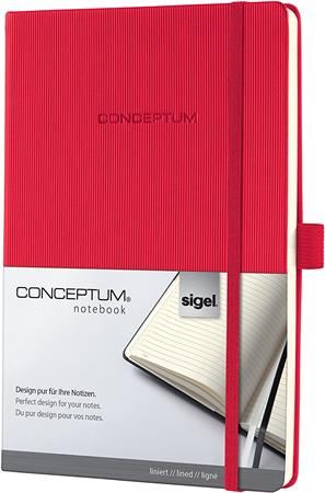 Sigel CO645 "Conceptum" jegyzetfüzet A4, vonalas, piros (SICO645) Sigel CO645 "Conceptum" jegyzetfüzet A4, vonalas, piros (SICO645)