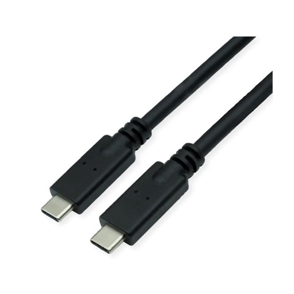 Roline Kábel USB 3.2 Gen 2 C - C, M/M, 10Gbit/s, PD, 20V5A - 100W, 8K@60Hz, Emark-al, Video Support, 7m, fekete (11.02.9067-10)