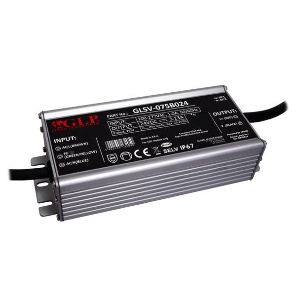 GLP GLSV-075B024 24V/3A 75W IP67 LED tápegység GLP GLSV-075B024 24V/3A 75W IP67 LED tápegység