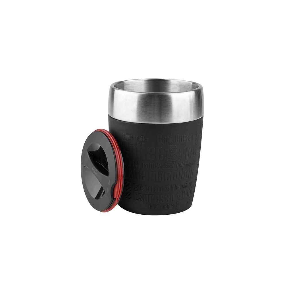 Tefal K3081314 TRAVEL CUP utibögre 0.2L rozsdamentes Acél-fekete