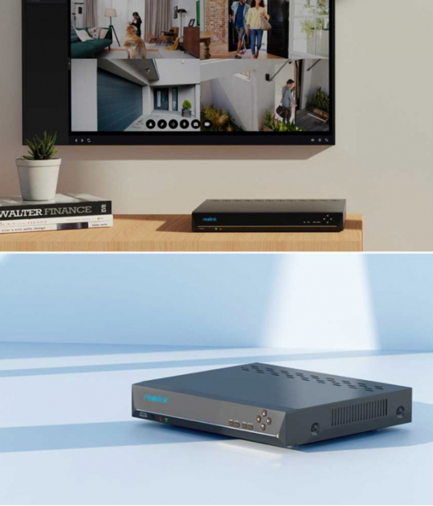 Reolink NVS8 8 POE, Wifi, VGA-HDMI, 2 sata központ