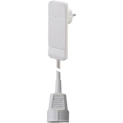 Lapos dugós hálózati hosszabbítókábel, 1,6 m, fehér, H05VV 3G 1,5 mm2, NVB 104554 Lapos dugós hálózati hosszabbítókábel, 1,6 m, fehér, H05VV 3G 1,5 mm2, NVB 104554