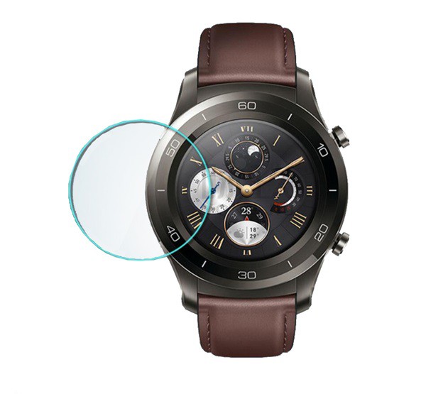 Képernyővédő üveg (2.5D lekerekített szél, karcálló, 9H, NEM íves) ÁTLÁTSZÓ [Huawei Watch 2 Pro]