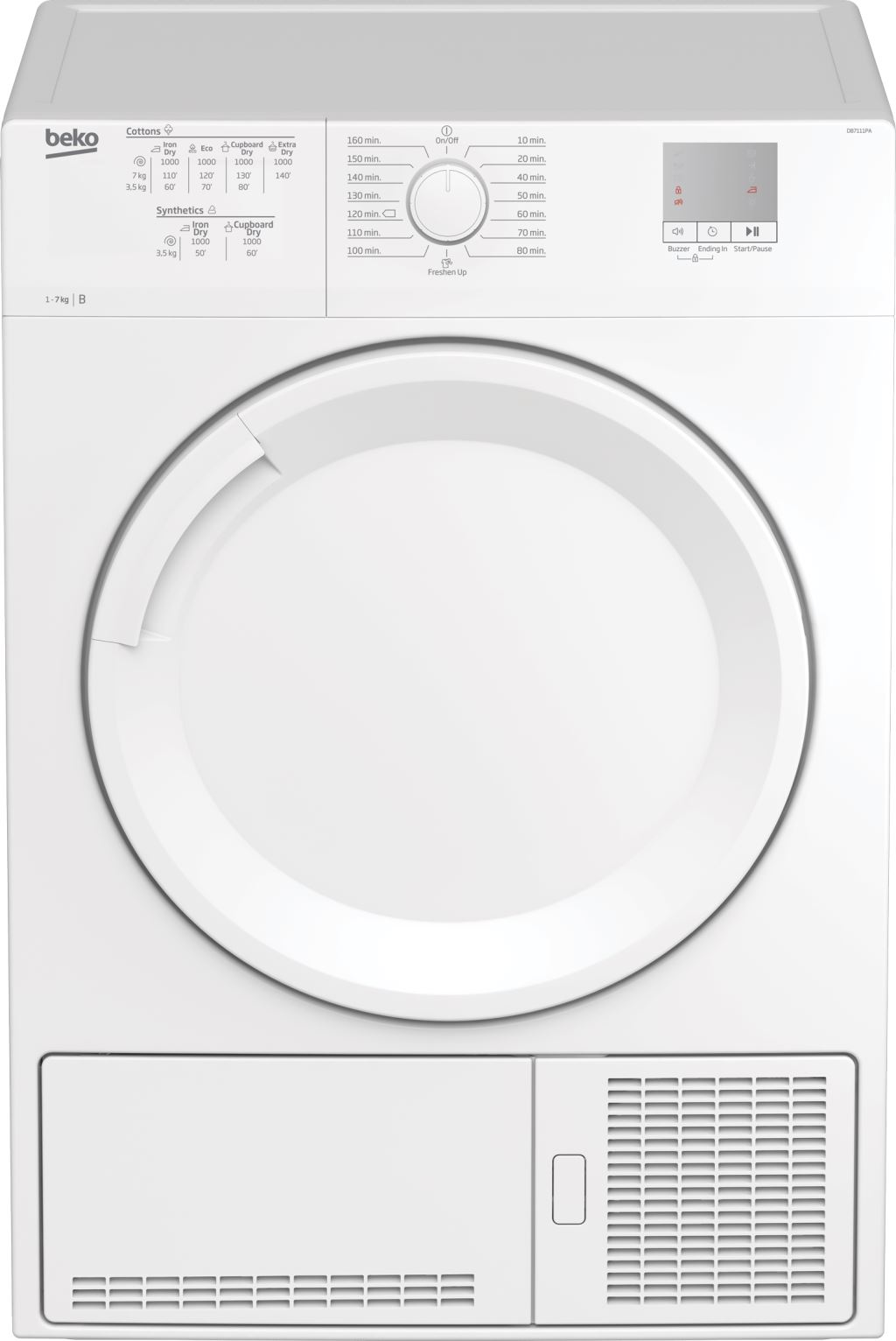 Beko DF7111PAW szárítógép fehér