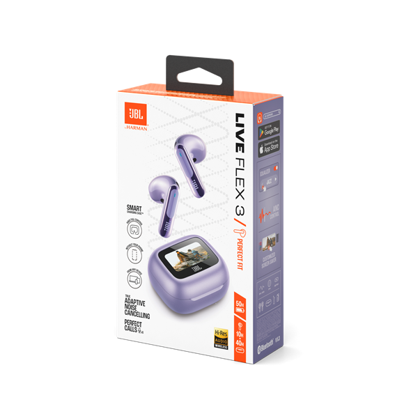 JBL Live Flex 3 Bluetooth Headset Lila