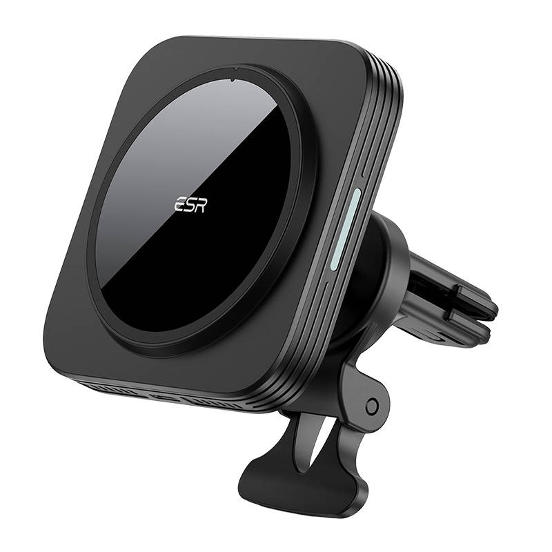 ESR HaloLock car holder with Qi inductive charger, MagSafe (black)