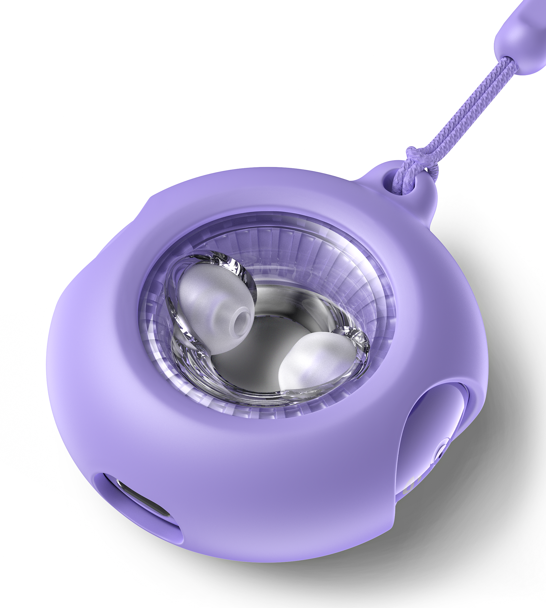 Choetech BH-T22  GlitzDonut TWS Világító nyakkábeles Fülhallgató Lila 