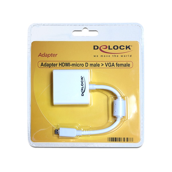 Delock 65347 HDMI-micro D apa -> VGA anya adapter