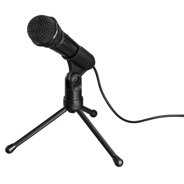 Hama 139905 MIC-P35 Allround  asztali állvány  3,5 mm Jack  2,5m Mikrofon Fekete