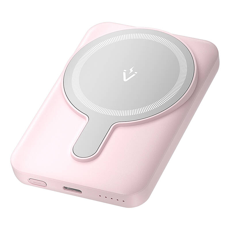 Vention FHSP0 20W magnetic 5000mAh powerbank Pink