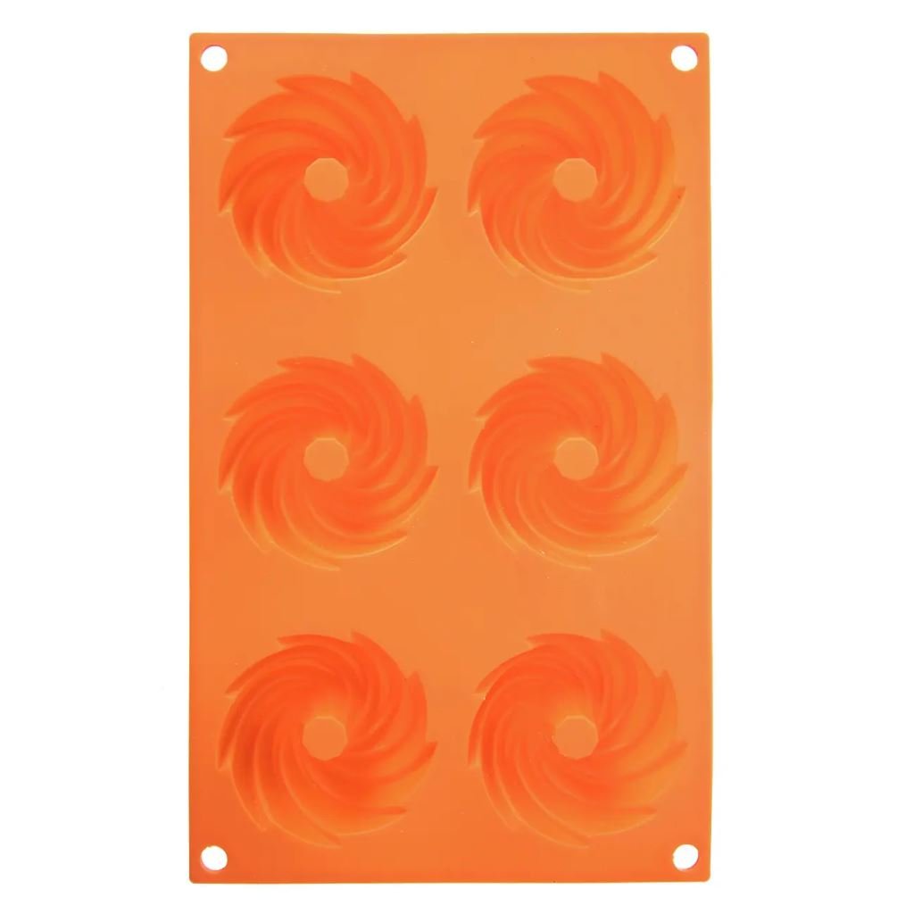 Orion mini kuglóf sütőforma 6db-hoz narancssárga (151788)