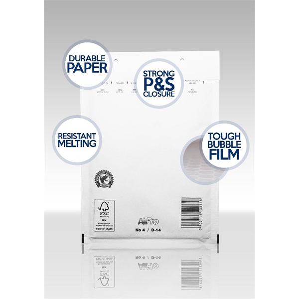 320x455mm fehér légpárnás tasak W9 320x455mm fehér légpárnás tasak W9