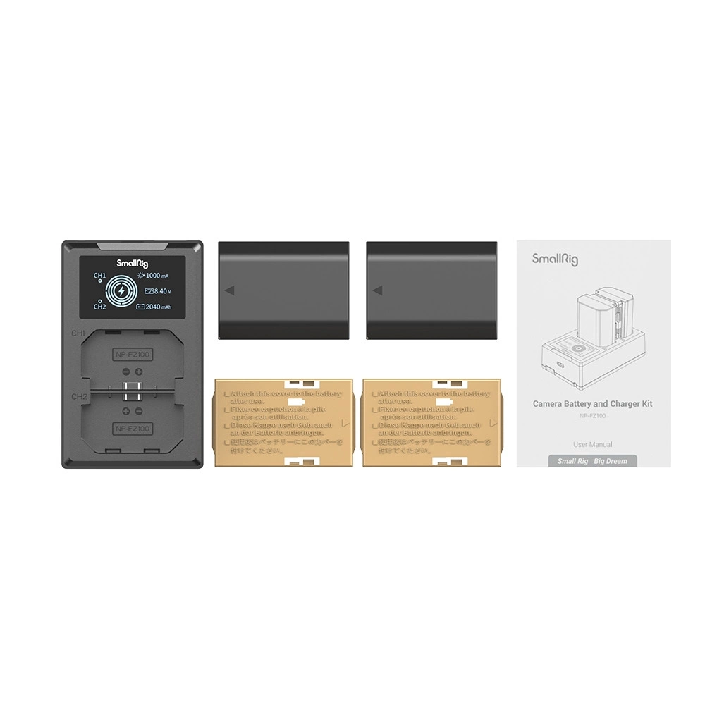 SMALLRIG NP-FZ100  Kit 3824B Fényképezőgép akkumulátor és töltő