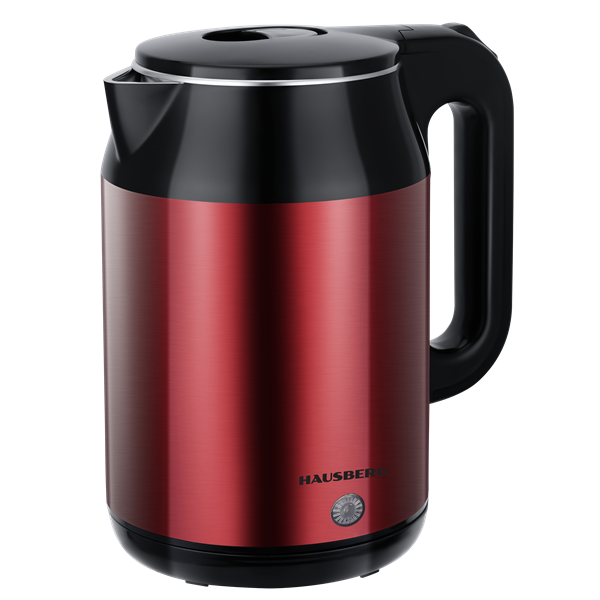 Hausberg HB-3623RS 2,2L dupla falú acél vízforraló 1800W Vörös