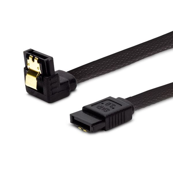 Savio GAK-08 SATA III kábel 50cm fekete, derékszögű Savio GAK-08 SATA III kábel 50cm fekete, derékszögű
