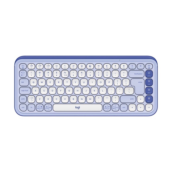 Logitech 920-013074 Pop Icon Keys US vezeték nélküli lila/piszkosfehér billentyűzet Logitech 920-013074 Pop Icon Keys US vezeték nélküli lila/piszkosfehér billentyűzet