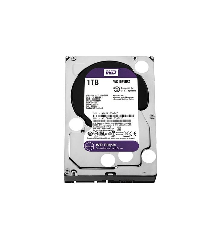 1TB WD 3.5" Purple SATAIII 64MB cache winchester (WD10PURZ) 1TB WD 3.5" Purple SATAIII 64MB cache winchester (WD10PURZ)
