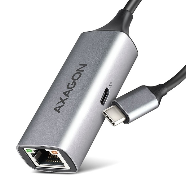 Axagon ADE-TXPD Kompakt alumínium USB-C 3.2 Gen1 Gigabit Ethernet 10/100/1000Mbit adapter Axagon ADE-TXPD Kompakt alumínium USB-C 3.2 Gen1 Gigabit Ethernet 10/100/1000Mbit adapter