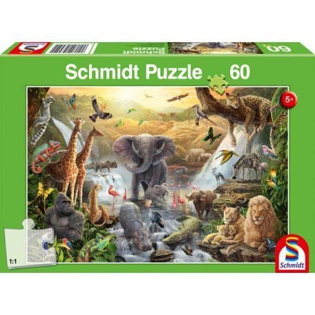 Schmidt Animals in Africa 60 db-os puzzle (4001504564544)