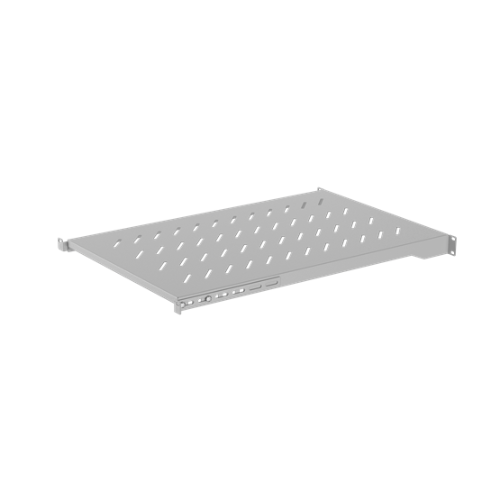 Lanberg 19" fix polc/tálca 1U/483x700mm 15kg maximum terhelhetőség szürke