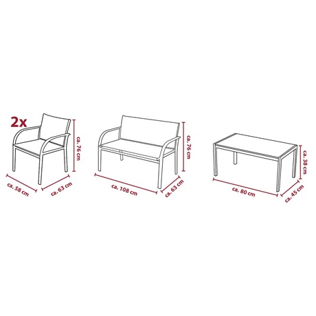 Lifetime Garden 19497 KERTI BÚTOR SZETT