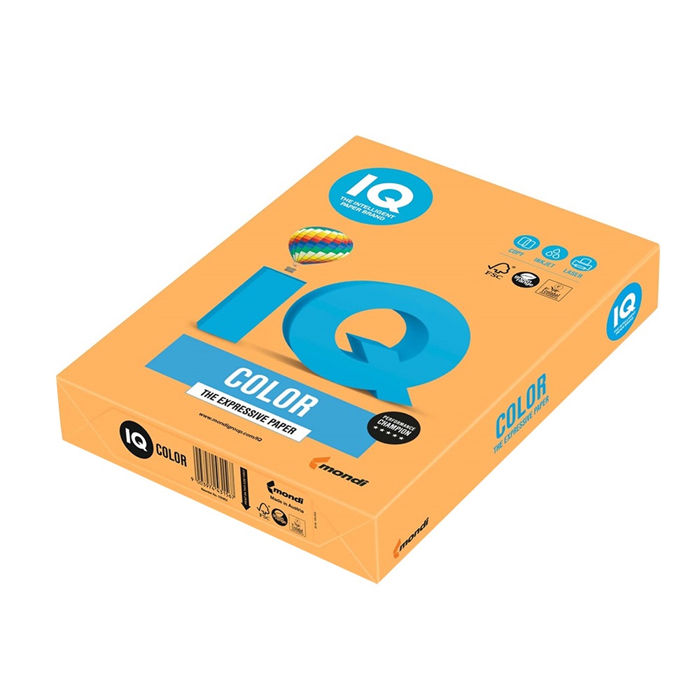 Mondi Másolópapír, színes, A3, 80g.  500ív/csomag, neon narancs