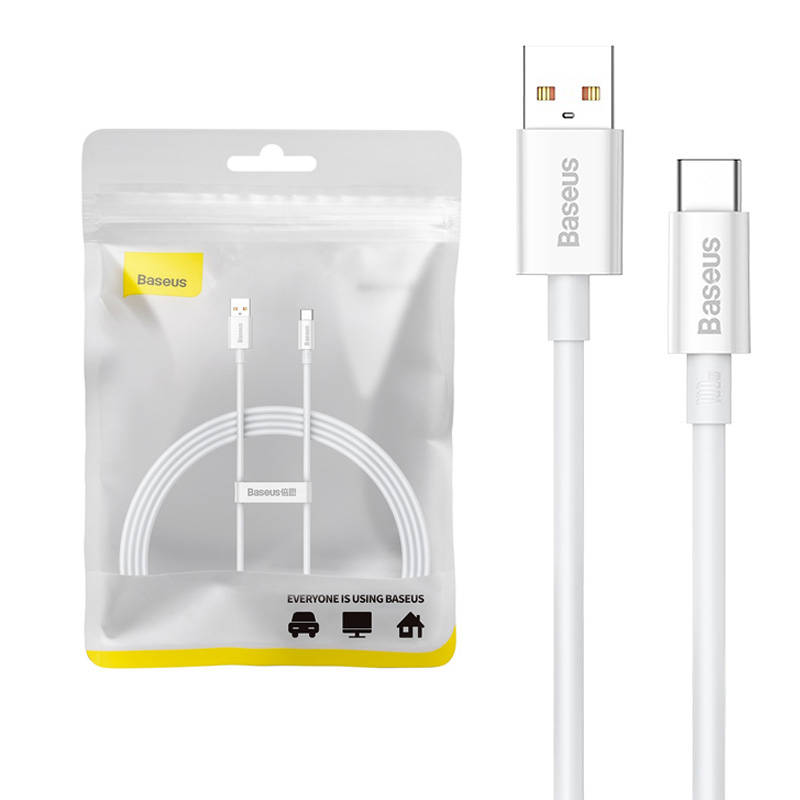 Cable USB do USB-C Baseus Superior 100W 1.5m (white) Cable USB do USB-C Baseus Superior 100W 1.5m (white)