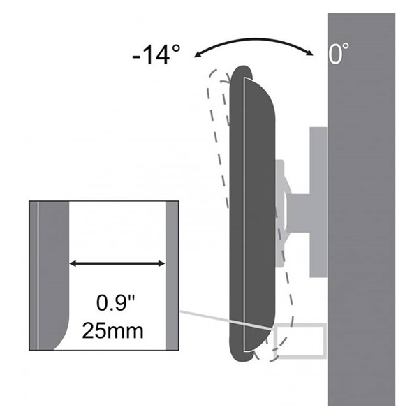 Sbox PLB-3446T 37"-70" VESA 600x400 dönthető fali konzol Sbox PLB-3446T 37"-70" VESA 600x400 dönthető fali konzol