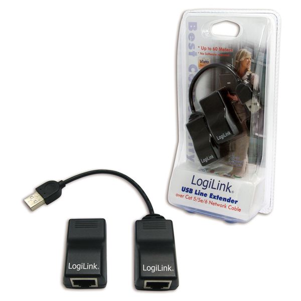 LogiLink USB hosszabbító Cat 5/5e/6 hálózaton (UA0021D) LogiLink USB hosszabbító Cat 5/5e/6 hálózaton (UA0021D)