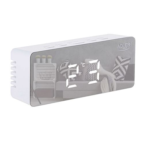 Adler AD 1189 W ébresztőóra fehér