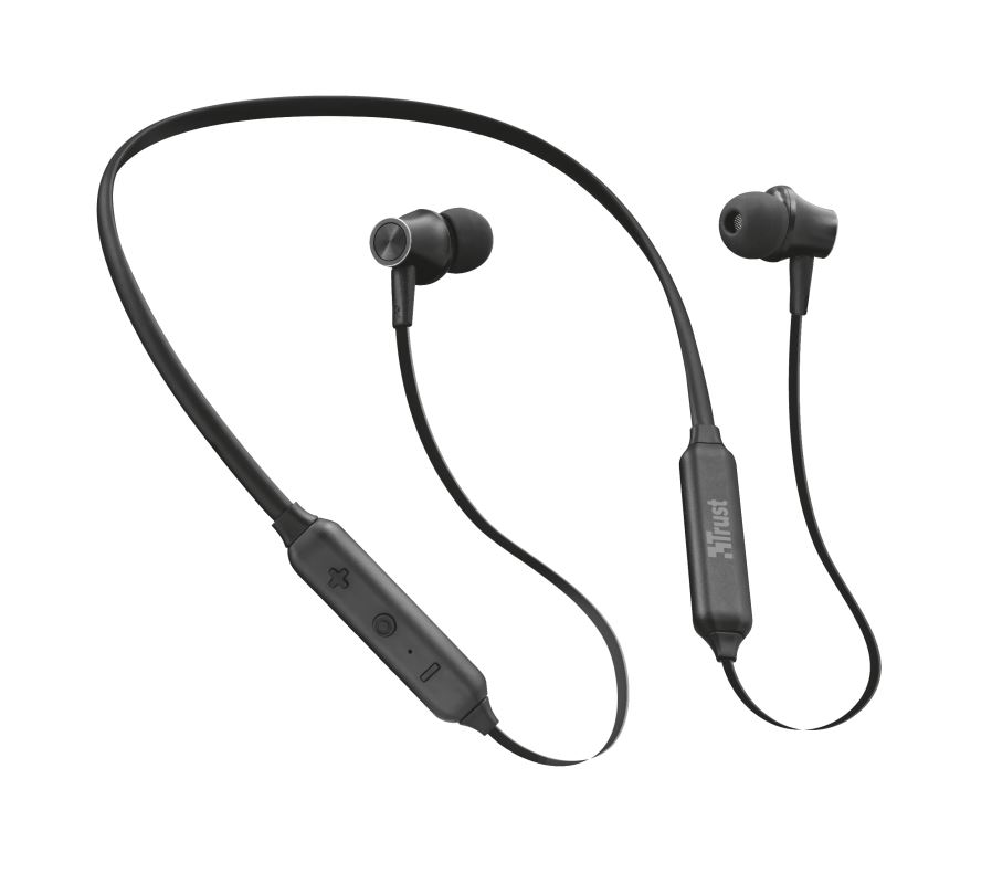 Trust Ludix Lightweight Bluetooth mikrofonos sport fülhallgató fekete (23108)
