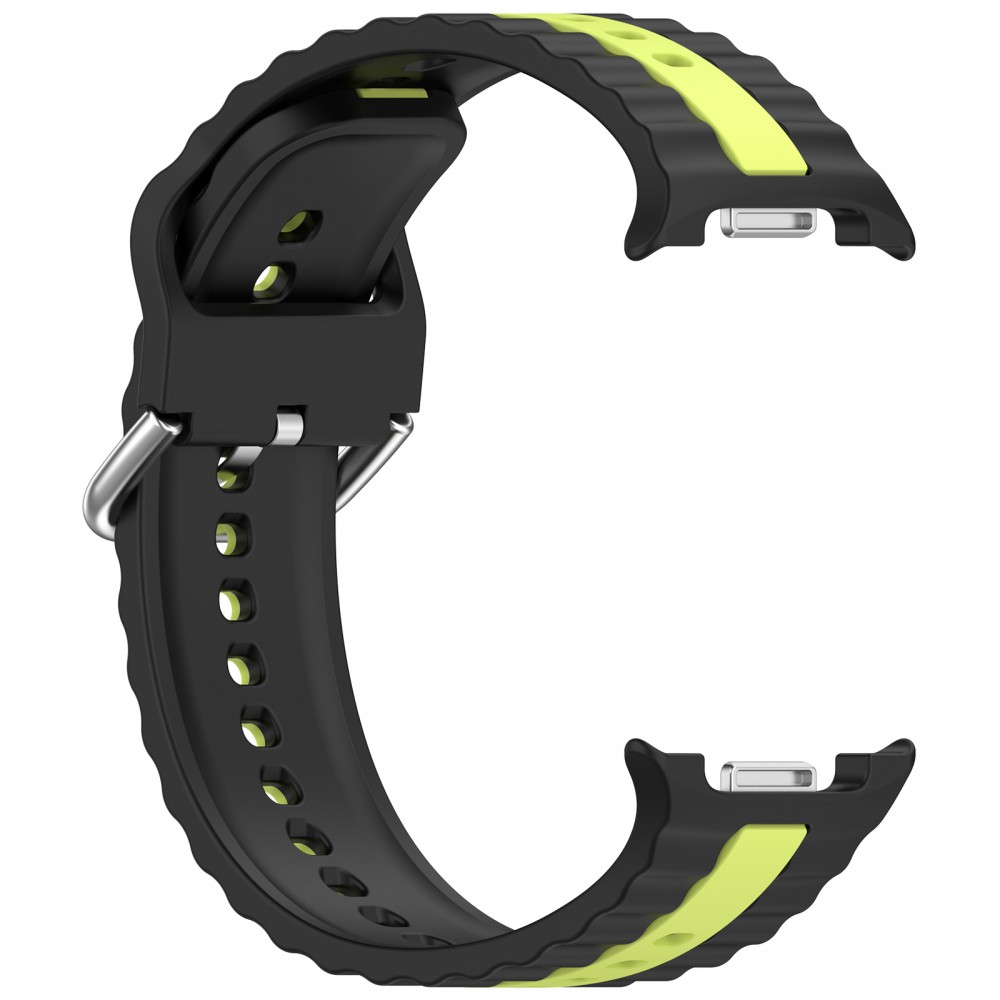Samsung Galaxy Watch 8/Classic óraszíj sárga csíkokkal,22mm