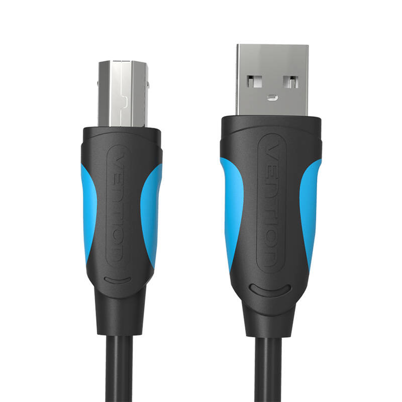 USB 2.0 A male to USB-B male printer cable Vention VAS-A16-B150 1.5m Black PVC USB 2.0 A male to USB-B male printer cable Vention VAS-A16-B150 1.5m Black PVC