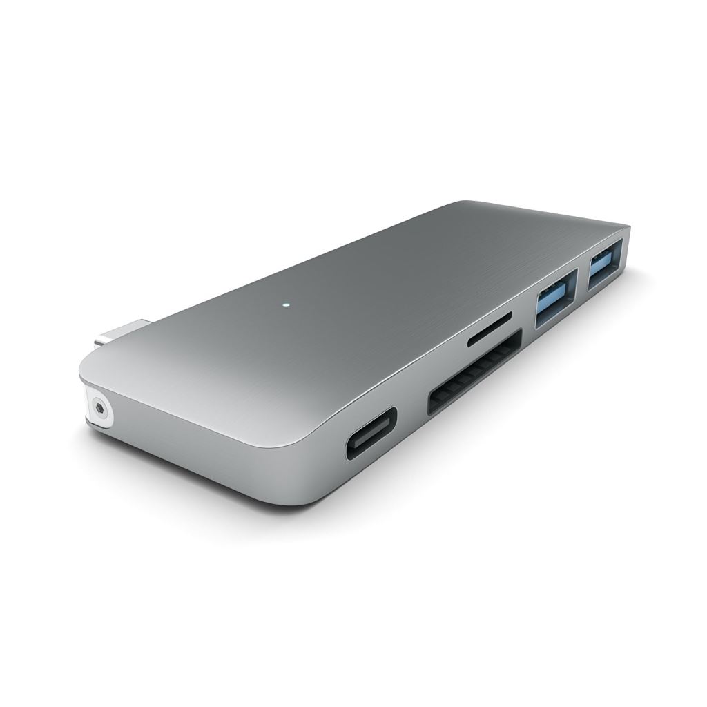 Satechi USB Type-C USB HUB / kártyaolvasó szürke Satechi USB Type-C USB HUB / kártyaolvasó szürke