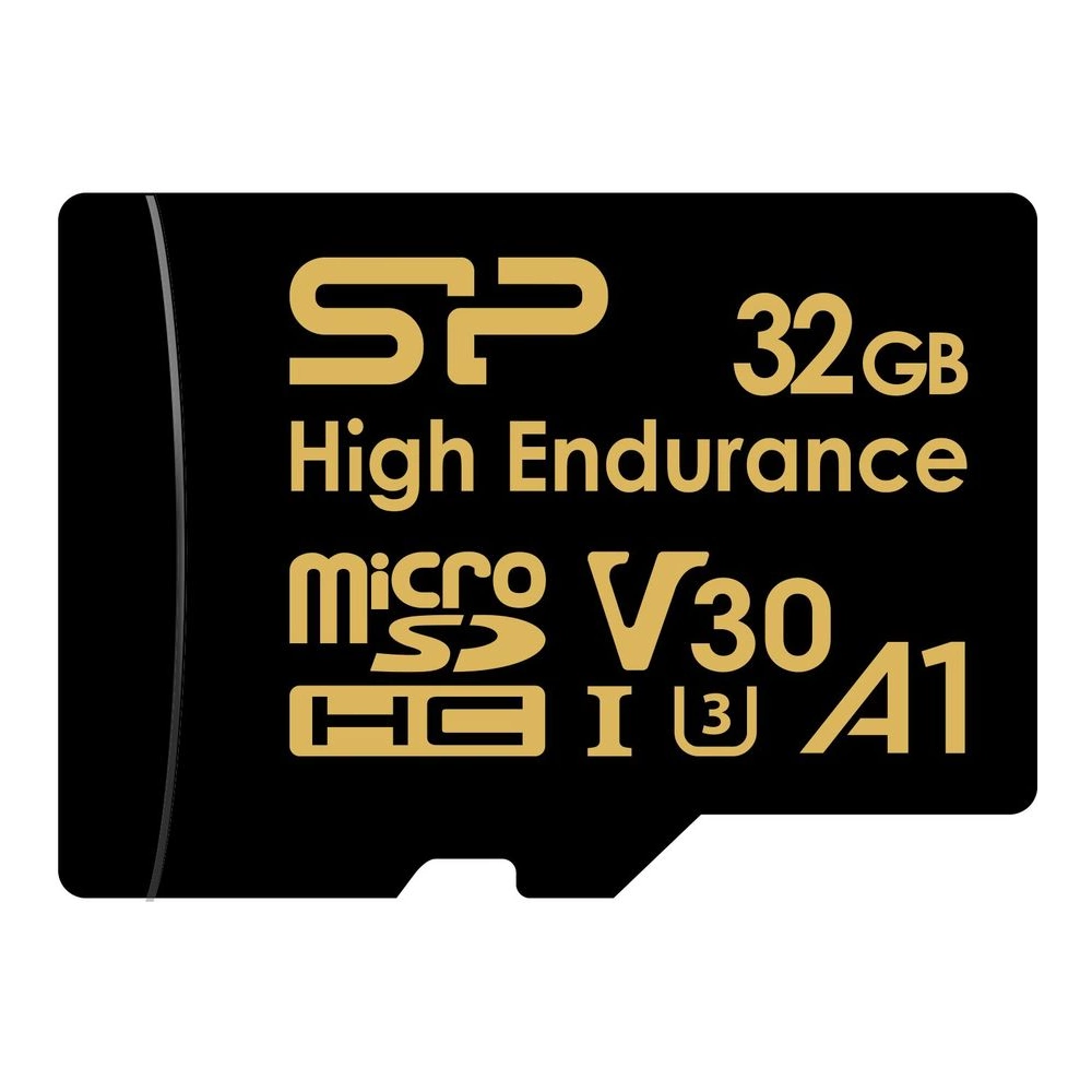 Silicon Power 32GB microSDHC Gold Series High Endurance Class 10 UHS-I U3 V30 A1 + adapterrel