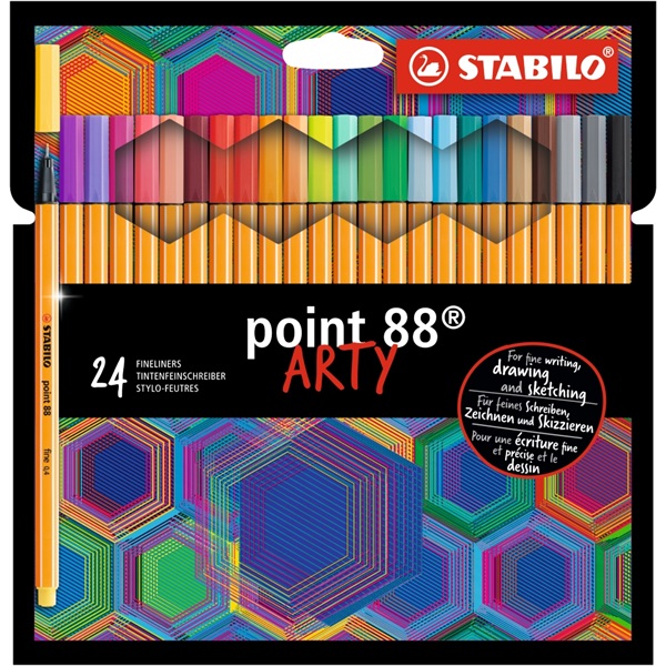 Stabilo ARTY Point 88 24db-os vegyes színű tűfilc készlet Stabilo ARTY Point 88 24db-os vegyes színű tűfilc készlet