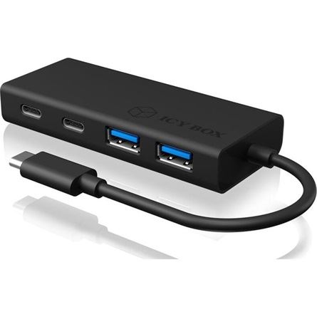 RaidSonic ICY BOX IB-HUB1426-CPD 4-portos USB-C/A hub fekete RaidSonic ICY BOX IB-HUB1426-CPD 4-portos USB-C/A hub fekete