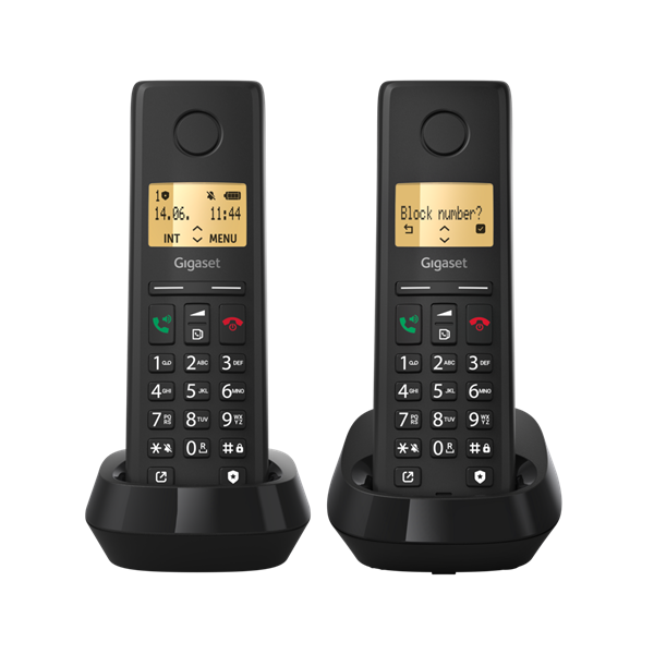Gigaset PURE DUO 200 fekete dect telefon
