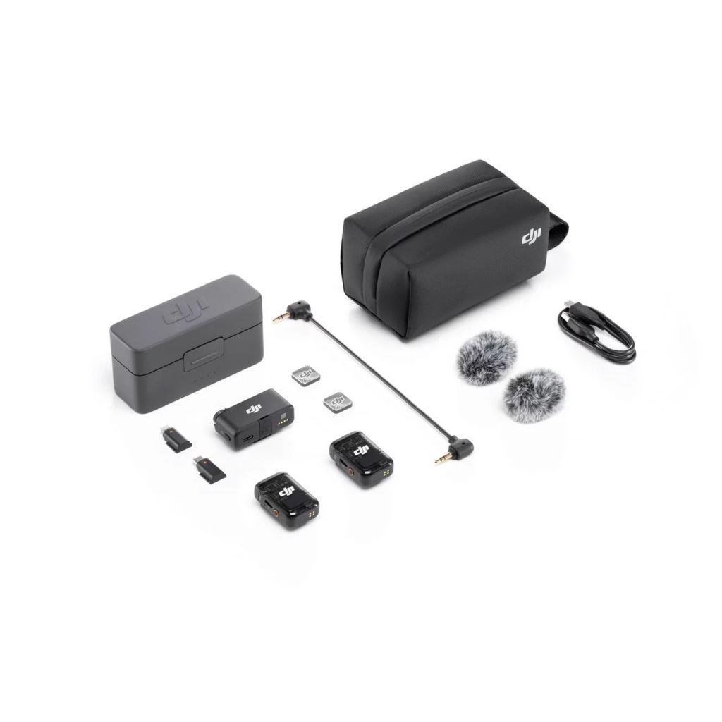 DJI CP.RN.00000324.01 / 6941565971364 Mic 2 2 TX + 1 RX + töltő szett fekete DJI CP.RN.00000324.01 / 6941565971364 Mic 2 2 TX + 1 RX + töltő szett fekete